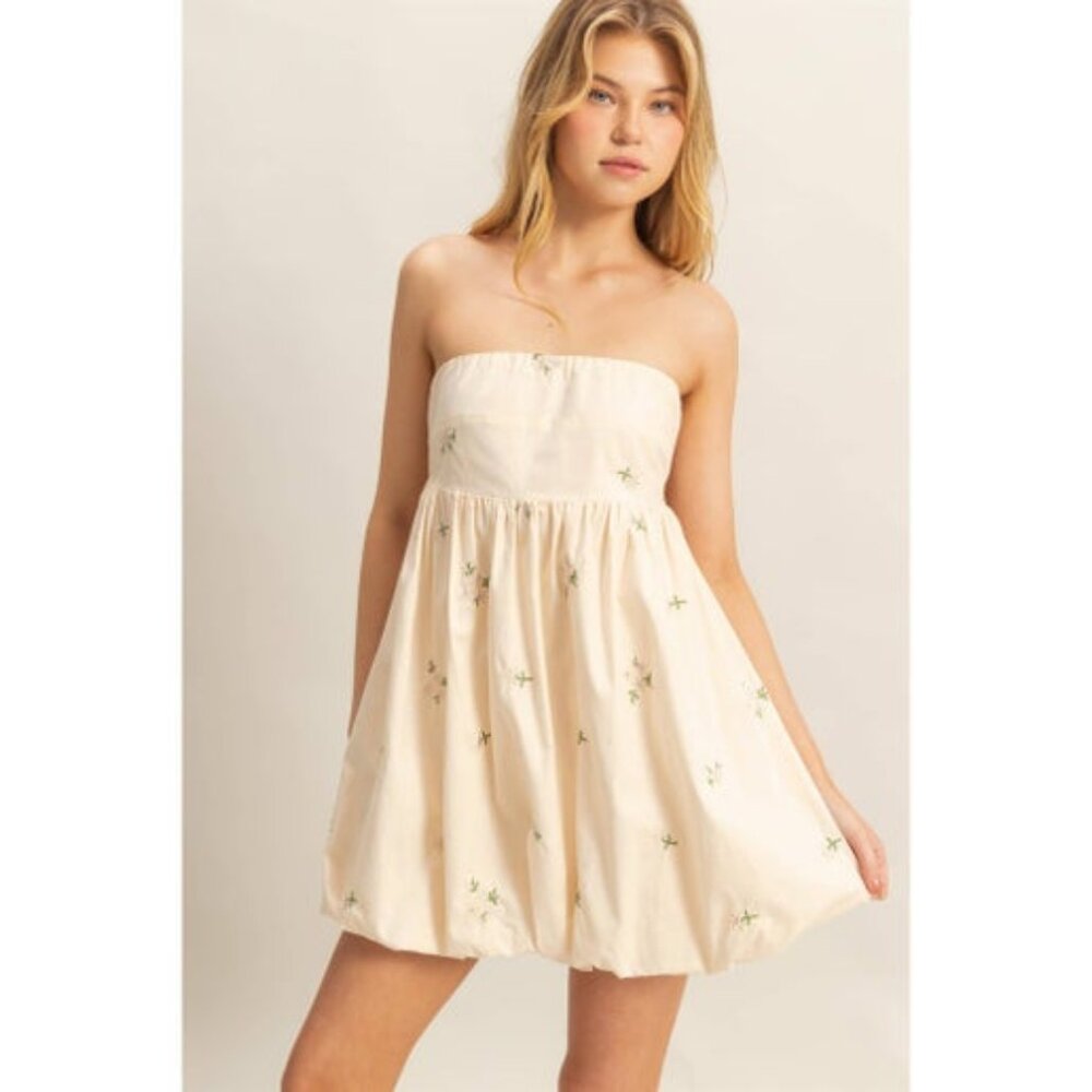 bubble hem dress